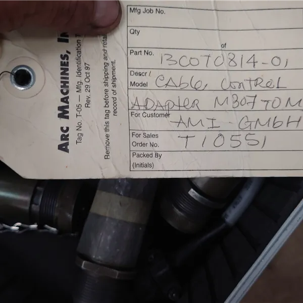 AMI 307 Control Cheater Cable to 9 series weld head