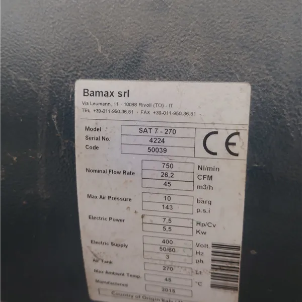 Bamax SAT-270 Industrial Compressor