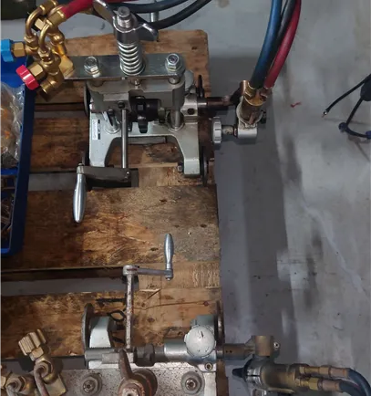 Manual Chain Pipe Cutting Machine, gas cutting 