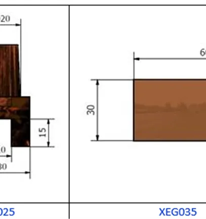 PEI spot electrodes for mesh/Blade for Projection or Rocker arm