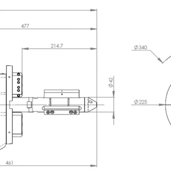 Protem US-40 Beveler, Hydraulic Drive and Valve - 43 to 219mm