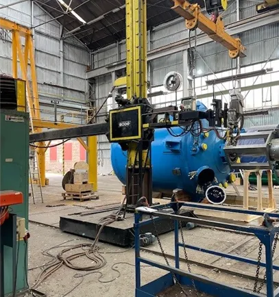 Bode Column and Boom 5 x 6m ESAB A6 and LAF 1251 DC power source