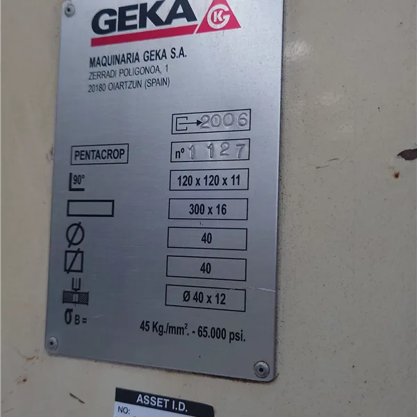 Geka Pentacrop Multifunction Hydraulic Punching Machine 