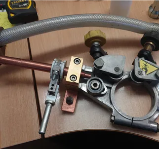 esab wire drive with flux tube with 4mm and 3.2 feed rolls 