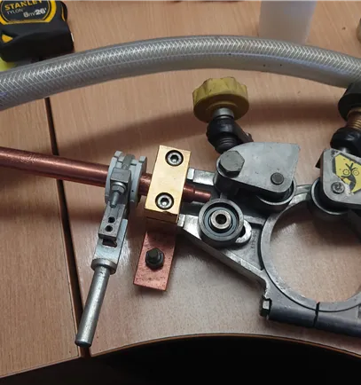 esab wire drive with flux tube with 4mm and 3.2 feed rolls 