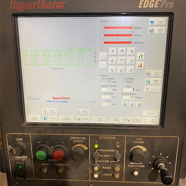 ESPRIT HD 2000 CNC Plasma Hypertherm 260XD