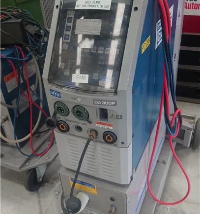 OTC DA-300P AC/DC TIG welder, water cooled package
