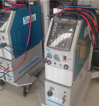 OTC DA-300P AC/DC TIG welder, water cooled package