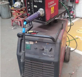 Murex Transmig 354 MIG welder with separate 4 Roll Wire Feed