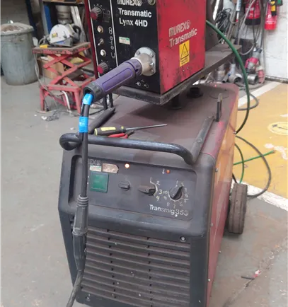 Murex Transmig 354 MIG welder fitted with Separate Feed Unit 