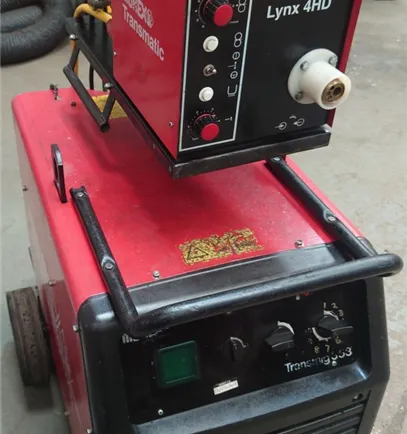 Murex Transmig 354 MIG welder with separate 4 Roll Wire Feed