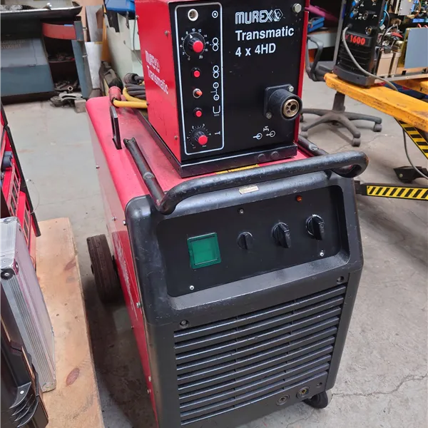 Murex Transmig 354 MIG welder with separate 4 Roll Wire Feeder