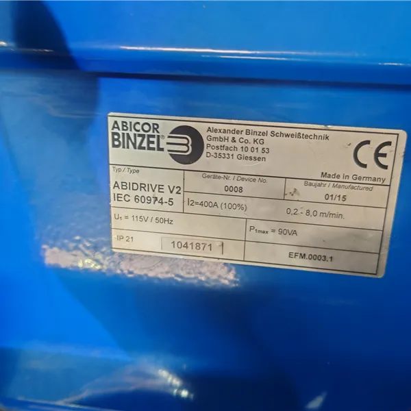 ABIDRIVE V2 precise wire feeding for professional welding seam results