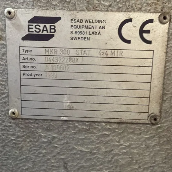 ESAB MKR 300 4x4 Column & Boom with SubArc 