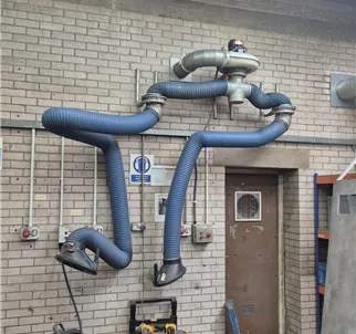 Nederman Fume Extraction Dual arms 