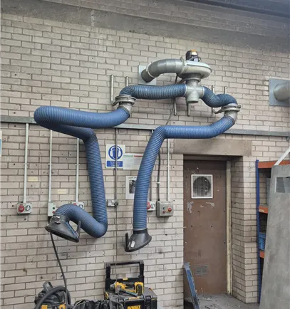 Nederman Fume Extraction Dual arms 
