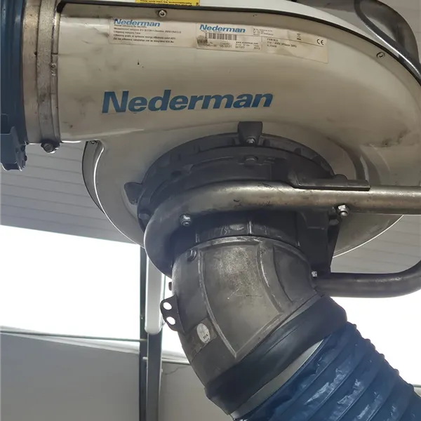 Nederman Fum Extractor wall mounted fan and arms