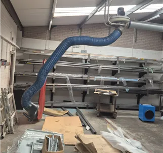 Nederman Fum Extractor wall mounted fan and arms 