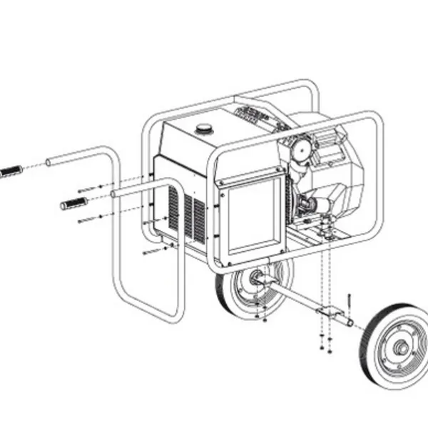 MOSA GE15000 HBM AVR Petrol Generator 230V