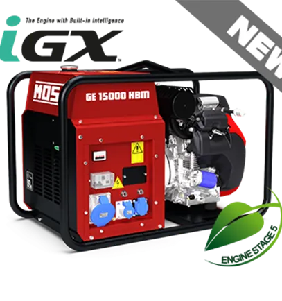 MOSA GE15000 HBM AVR Petrol Generator 230V