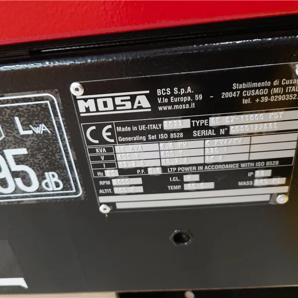 Mosa GE SX-11000 KDT AVR Diesel Generator