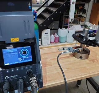 Orbitalum Mobile Welder with MH 4.5 open head