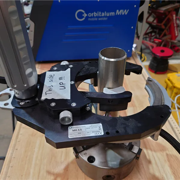 Orbitalum Mobile Welder with MH 4.5 open head
