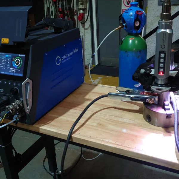 Orbitalum Mobile Welder with MH 4.5 open head