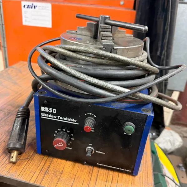 VBC B3 Welding positioner with foot control hollow shaft