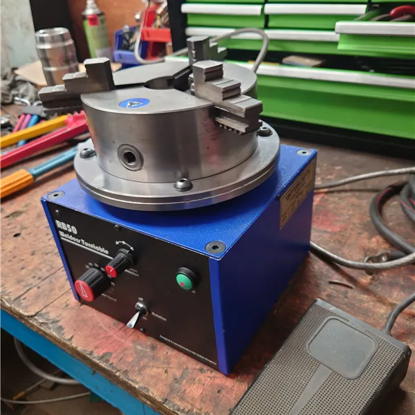 VBC B3 Welding positioner with foot control hollow shaft