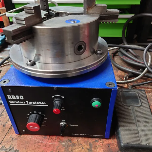 VBC B3 Welding positioner with foot control hollow shaft