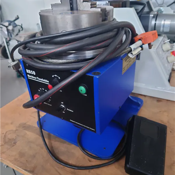VBC B3 Welding Positioner, hollow shaft and foot control