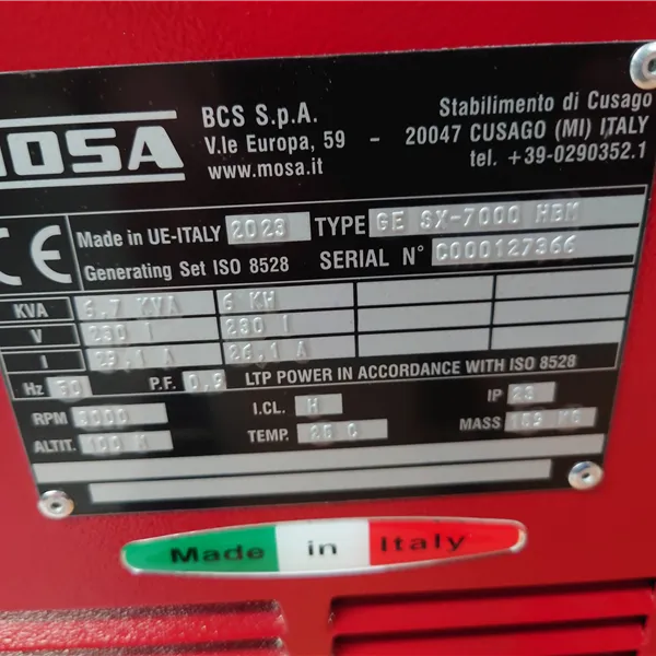 MOSA GE SX-7000 HBM Honda IGX AVR