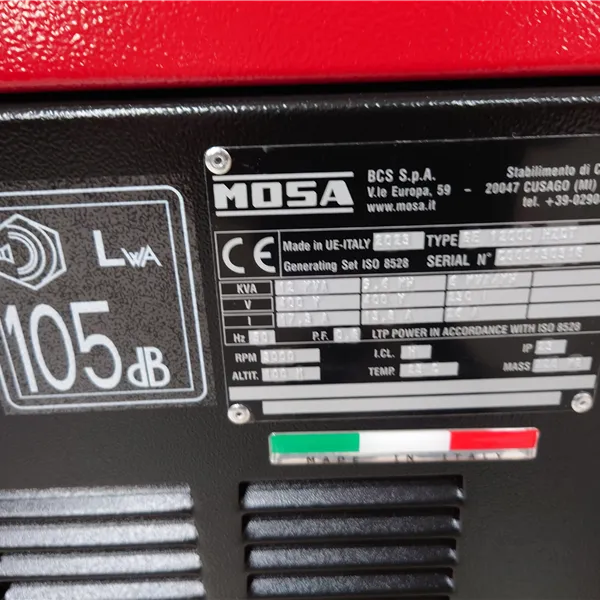 Mosa GE12000 HZDT  Petrol Generator 400/230 Volts AUX