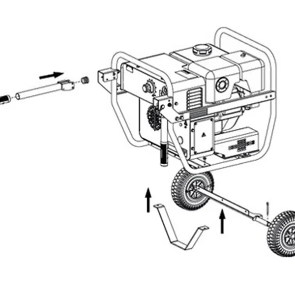 Wheel kits for diesel and petrol generator and welder generator POA