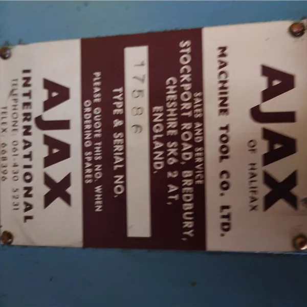 Ajax Power Hacksaw, compact and 3 phase