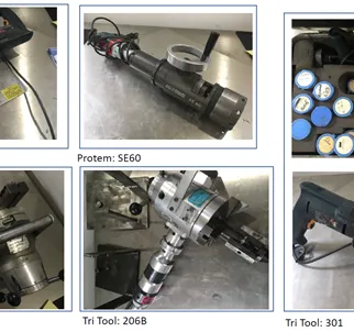 Tri-Tool Orbital Bevelling and Facing Tools - Protem 